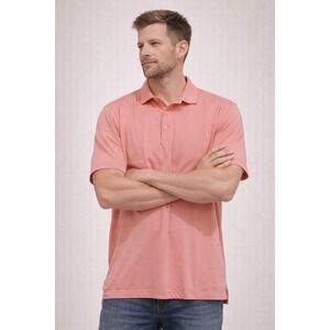 Columbia Mens Coral Pink Short Sleeve Polo‎ Shirt Performance Golf - Size XL